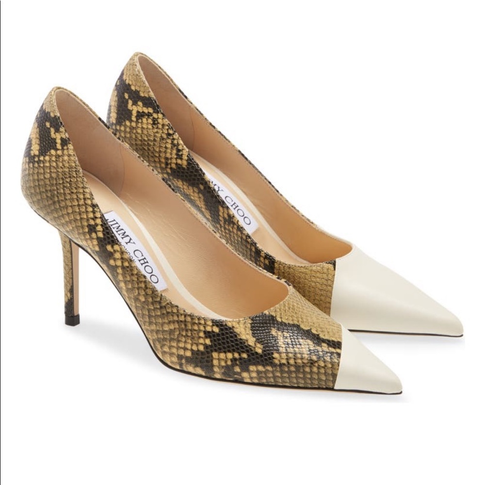 Jimmy Choo Love Snake Embossed Pump